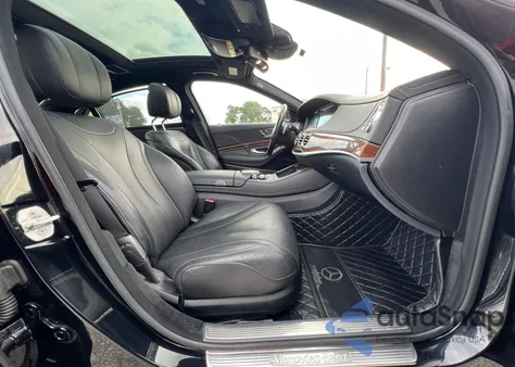 2015 Mercedes-Benz S 550 4Matic из США, поврежденный, VIN WDDUG8FB3FA161374